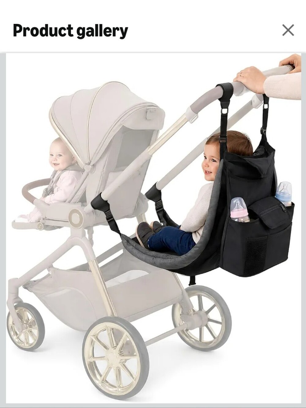 Baby Stroller Hammock Seat and Organizer